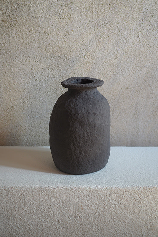 Pauline Pietri - Vases - Pavot & Ardoise En Papier Mâché