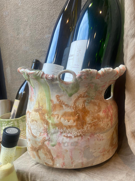 "SEAU ANTIQUE", Seau à champagne - Collab Muriel Senaux x Maison Makeba