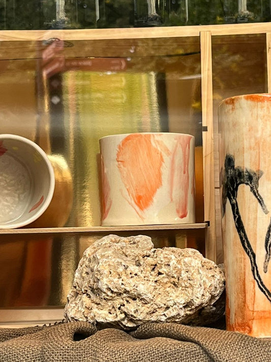 "VERRES DESSINÉS", Verres à eau - Collab Anne Kurzberg x Maison Makeba