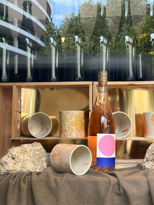 "VERRES A ÉPONGER", Verres à eau - Collab Florence Dary x Maison Makeba