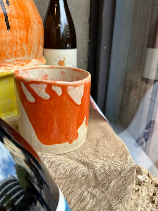 "VERRES ABSTRAITS", Verres à eau - Collab Muriel Senaux x Maison Makeba