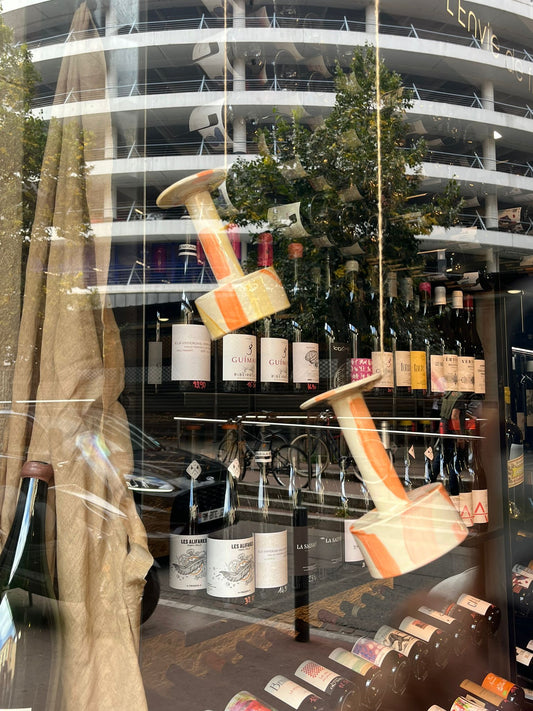 "VERRES À TRAITS", Verres à pied - Collab Anne Kurzberg x Maison Makeba