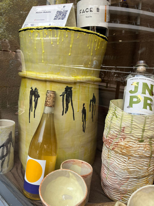 "LE TANDEM", Seau à champagne et son pied - Collab Florence Dary x Maison Makeba