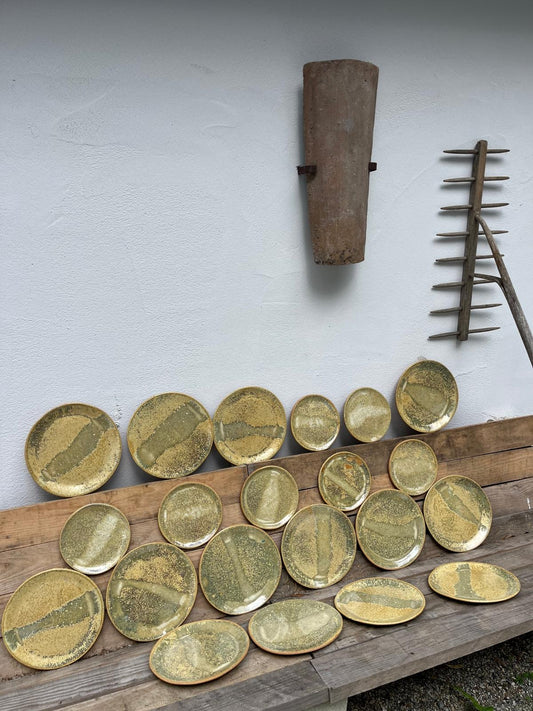 Assiettes « les lézards », Collab avec Mosselbay, pièces uniques