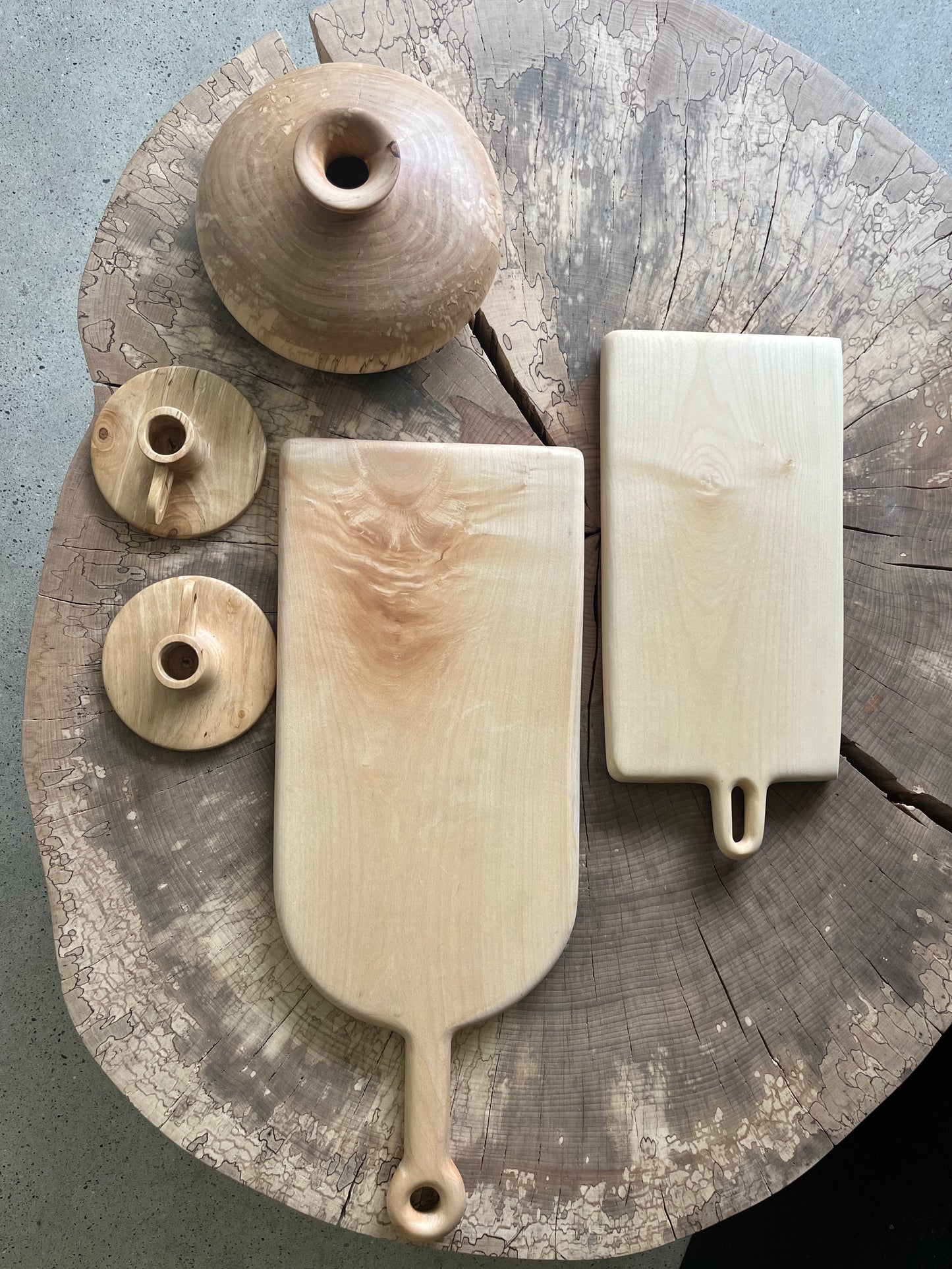 Lorien Cau - Vase - Bois de Bouleau Échauffé