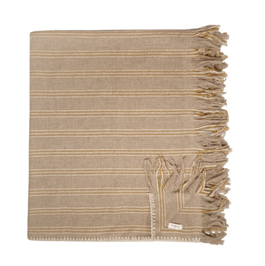 Plaid en laine, CASTOR CHAMOIS , Bed and Philosophy