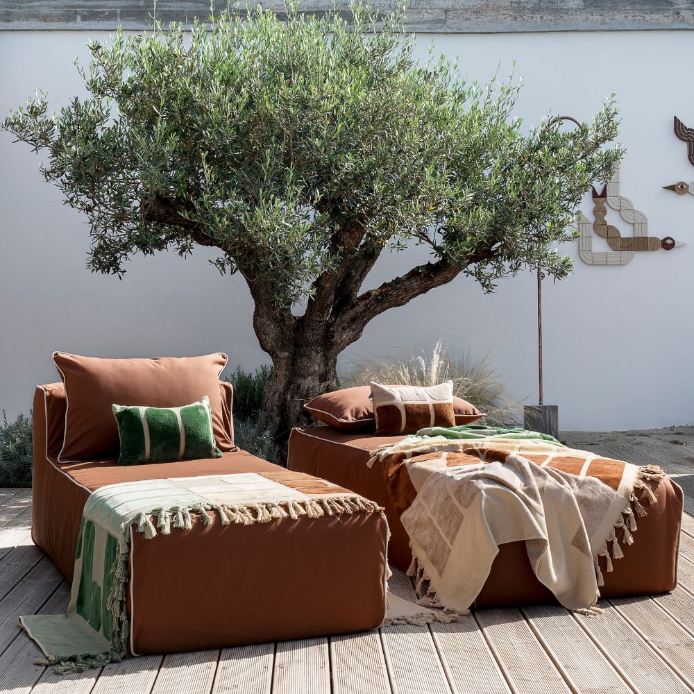 Drap de plage + Sac de plage en Éponge + Coussin  - Bed And Philosophy