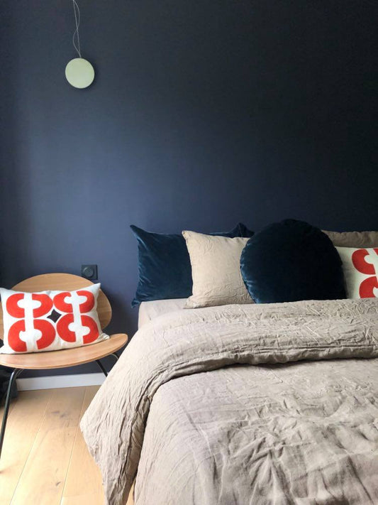 Parure de lit en lin Bed and Philosophy, Coussins Elitis