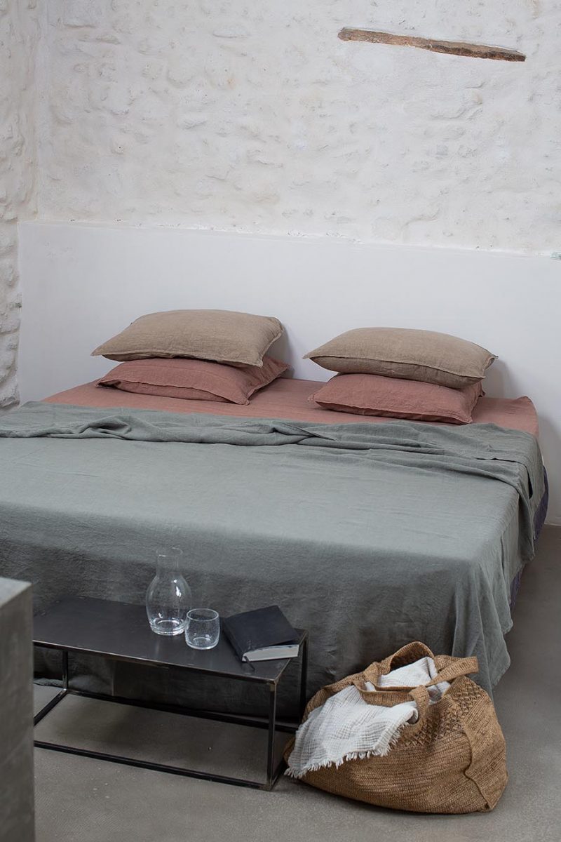 Parure de lit en lin Bed and Philosophy Saw Palmetto