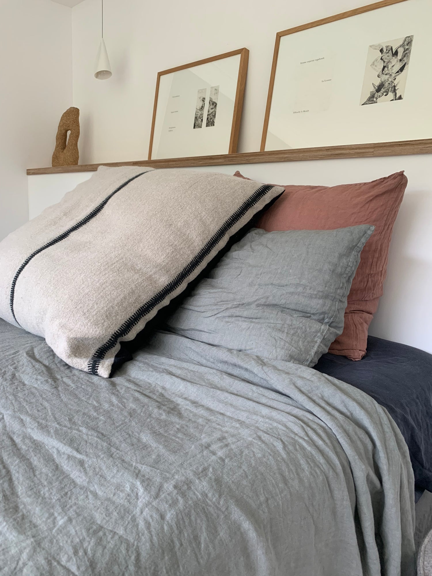 Parure de lit en lin Bed and Philosophy Saw Palmetto – Maison Makeba