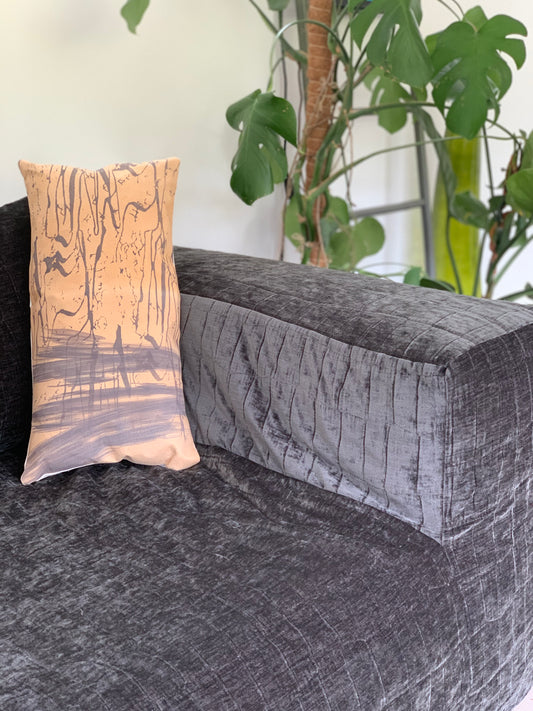 Coussin Textile peint Laure Bénard