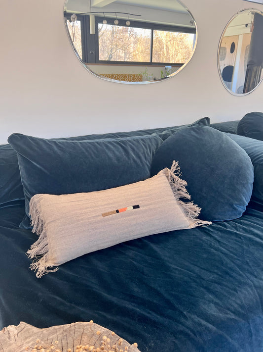 Coussin Bary Moka Amérindien Bed and Philosophy (Garniture incluse) modèle d’expo