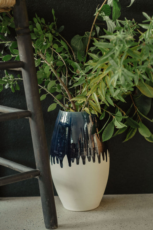 Vase Bi colore Bleu, Ravel
