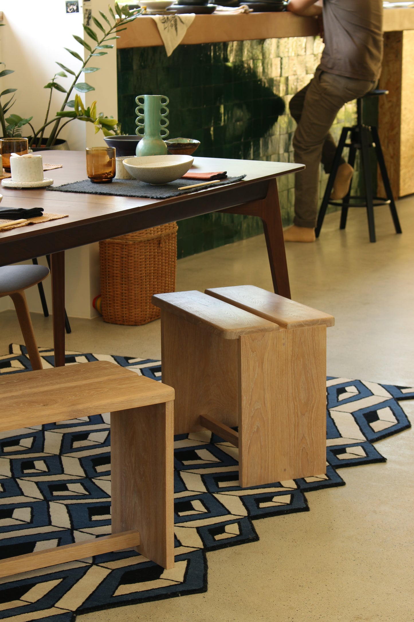 Studio Outters et Sanchez - Tabouret XL - Fraise