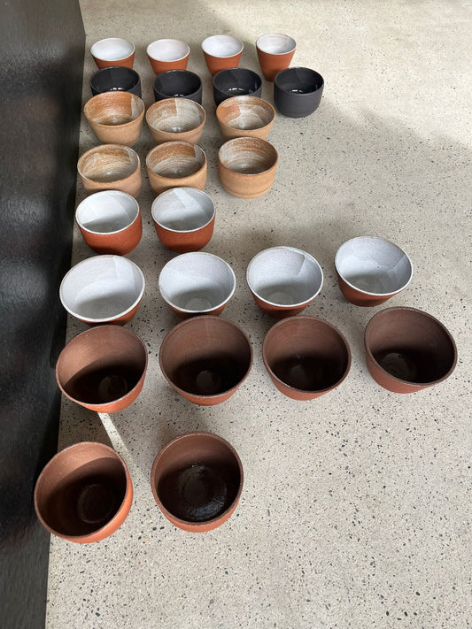 Lot de 2 coupelle grès rouge Tanguy Fraiture