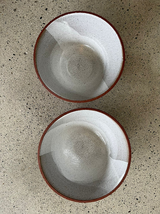 Bol à Ramen grès rouge émail blanc Tanguy Fraiture