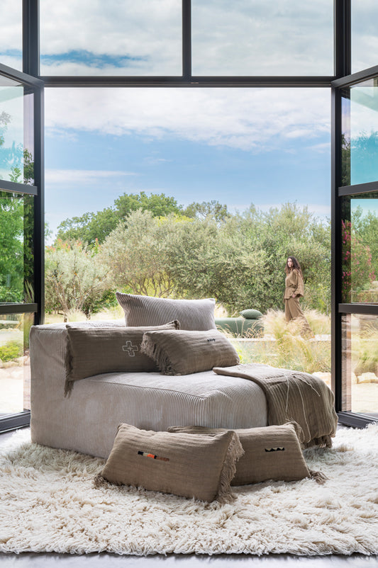 Coussin Bella Moka Amérindien Bed and Philosophy (Garniture incluse) modèle d expo