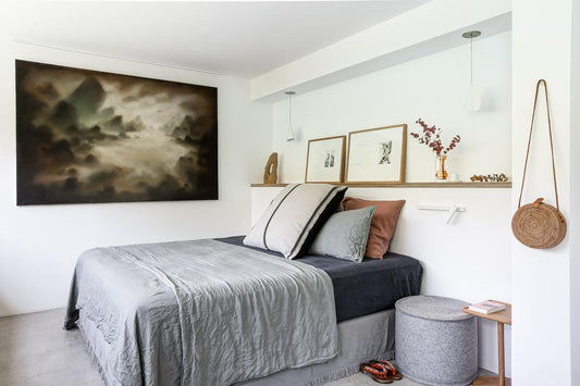 Parure de lit en lin Bed and Philosophy Saw Palmetto