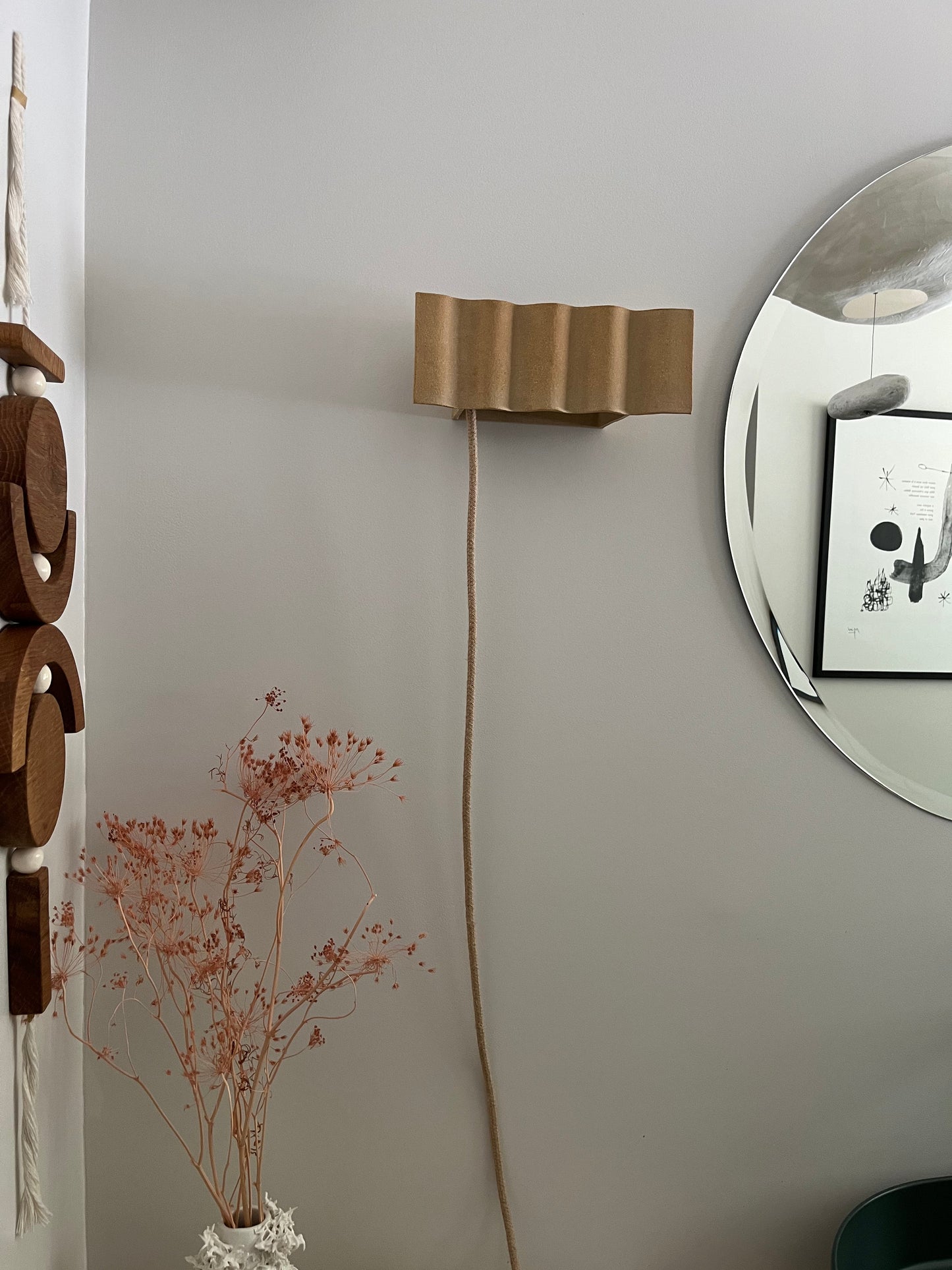 Céramiques Lucia - Applique - Grés Chamotté Roux Fait Main