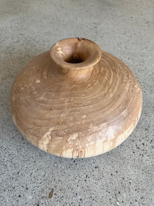 Vase plat en bois de bouleau échauffé par Wild Thing