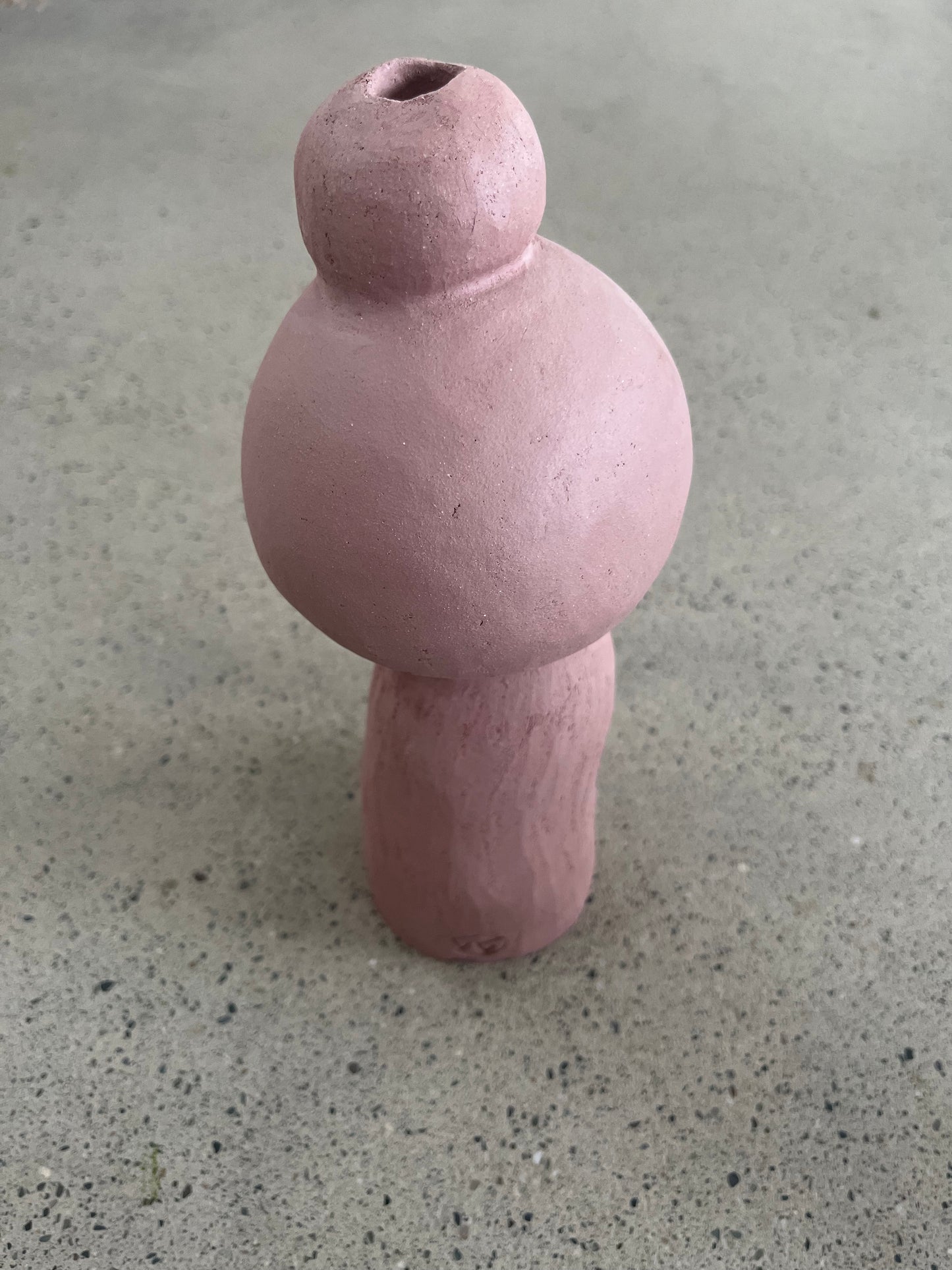Guylène Galantine - Bougeoirs Grès Rose