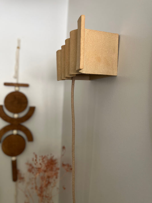 Céramiques Lucia - Applique - Grés Chamotté Roux Fait Main